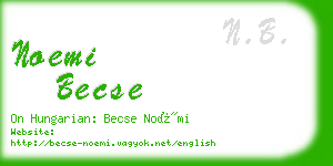 noemi becse business card